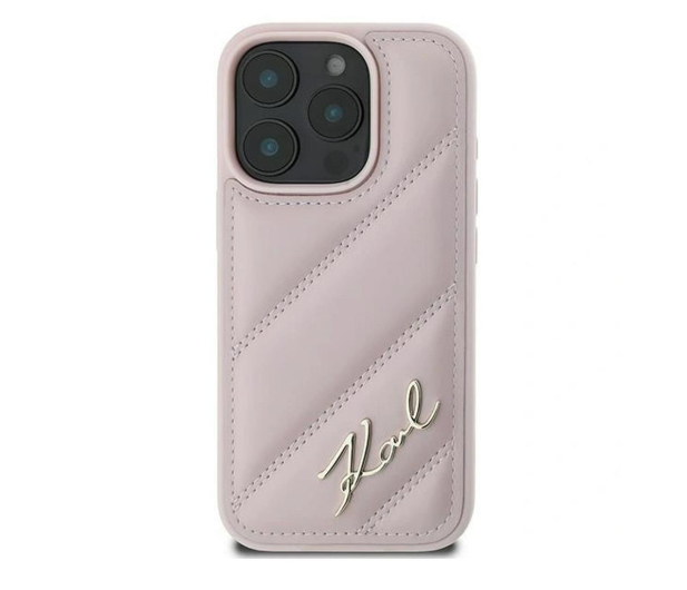 KARL LAGERFELD Quilted Signature do iPhone 16 Pro Max różowy - 1278269 - zdjęcie 2